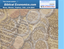 Tablet Screenshot of biblicaleconomics.com